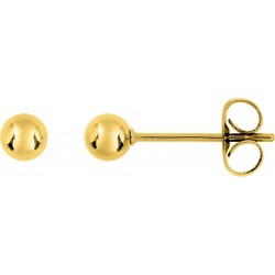 Boucles d'oreilles acier doré