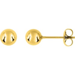 Boucles d'oreilles acier doré