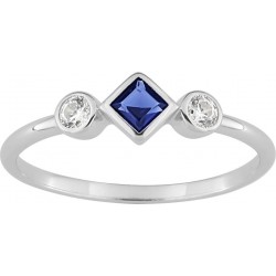 Bague argent oxydes bleus...