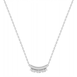 Collier argent Oxydes de...