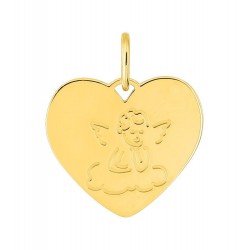 Pendentif or 9 carats jaune...