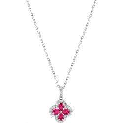 Collier argent 1 oxydes de...