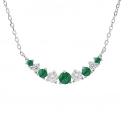 Collier argent RHODIE...