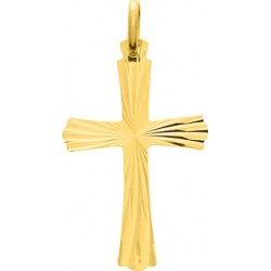 Pendentif or 750 jaune croix