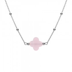 Collier argent RHODIE...