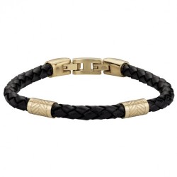 Bracelet acier IPG CUIR...