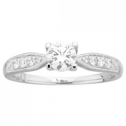 Bague argent SOLITAIRE ET...