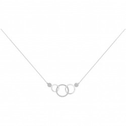 Collier argent 66 OZ-42+3CM