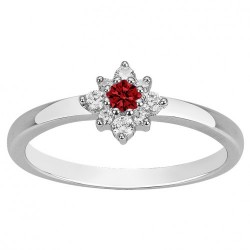 Bague argent 9 SPINELLE...