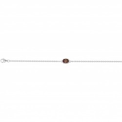 Bracelet argent 1 OZ MARRON...