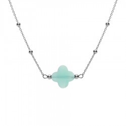 Collier argent RHODIE...