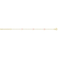 Bracelet plaqué or laque rose