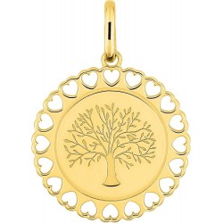 Pendentif plaqué or Arbre...