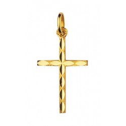 Pendentif plaqué or Croix