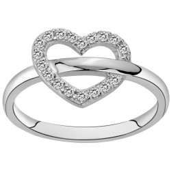 Bague argent COEUR OZ T.56