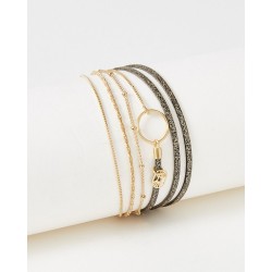 Bracelet acier CLOVER NOIR...