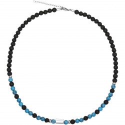 Collier acier ET TURQUOISE...