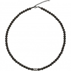 Collier acier ET PIERRE DE...