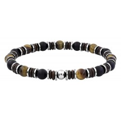 Bracelet acier oeil tigre...