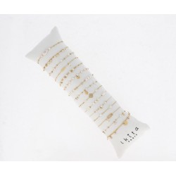 Bracelet acier doré et...