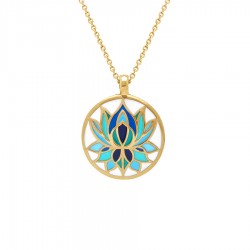 Collier acier DORÉ STELLA...