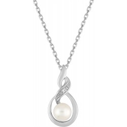 Collier argent 1 perle...