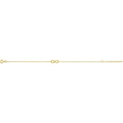 Bracelet plaqué or Infini