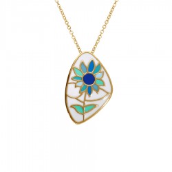 Collier acier DORÉ JAUNE...