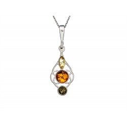 Pendentif argent Ambre...