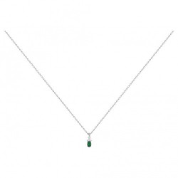 Collier argent OZ VERT ET...