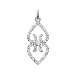 Pendentif argent 925 RHODIE OZ
