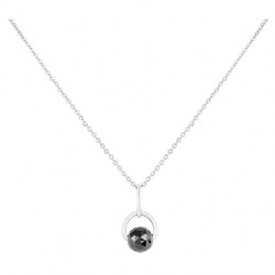 Collier acier BOULE CERAM...