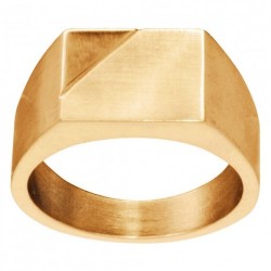 Bague acier doré CHEVALIERE...