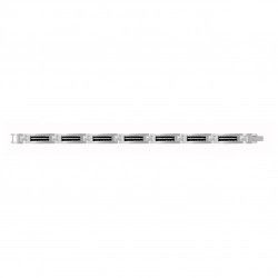 Bracelet acier CABLE NOIR 21CM