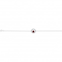 Bracelet argent 1 OZ ROUGE...