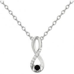 Collier argent ET 1 OZ NOIR...