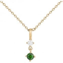 Collier plaqué or 1 OZ VERT...