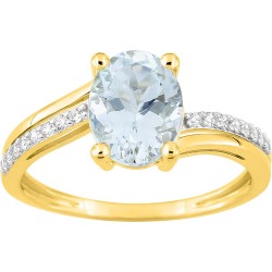 Bague or 9 carats Bicolore...