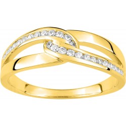 Bague plaqué or Oxydes de...