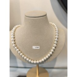 Collier argent Perles de...