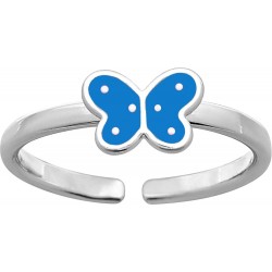 Bague argent réglable laque...