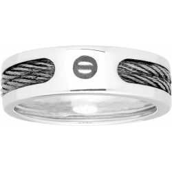 Bague argent rhodié