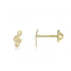 Boucles d'oreilles or CLE...