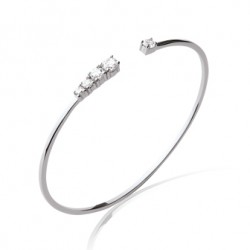 Bracelet argent JONC RHODIE OZ