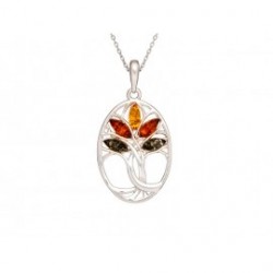 Pendentif argent AMBRE...