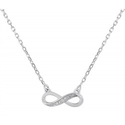 Collier argent Infini...