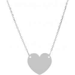 Collier argent COEUR A...