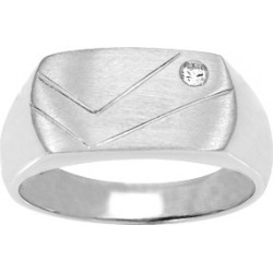 Bague argent 1 oxyde de...