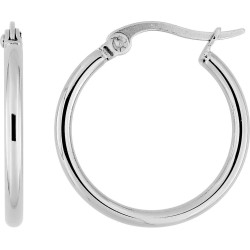 Boucles d'oreilles acier 25mm